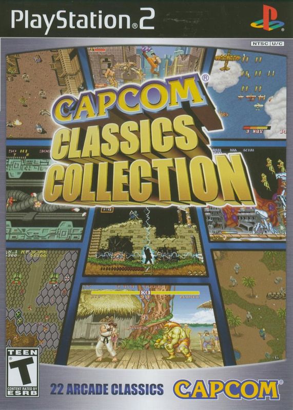 Capcom Classics Collection box art for Playstation 2